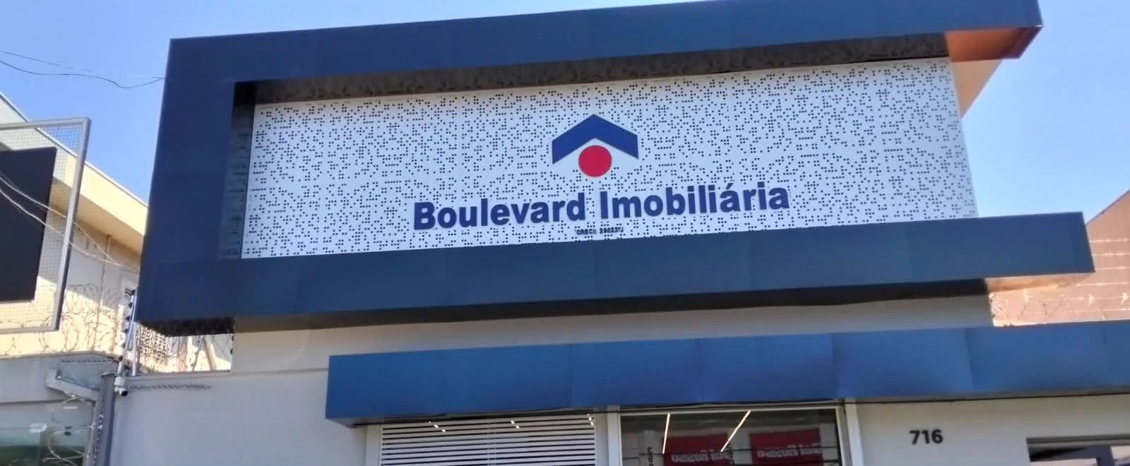 Projeto de comunicação visual produzido pela W.Art para Boulevard Imobiliária